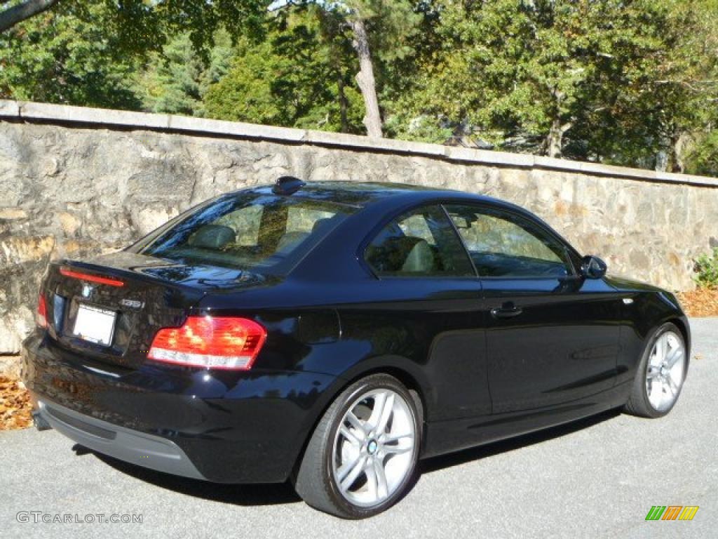 2009 1 Series 135i Coupe - Jet Black / Black photo #11