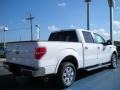 2010 White Platinum Metallic Tri Coat Ford F150 Lariat SuperCrew  photo #3