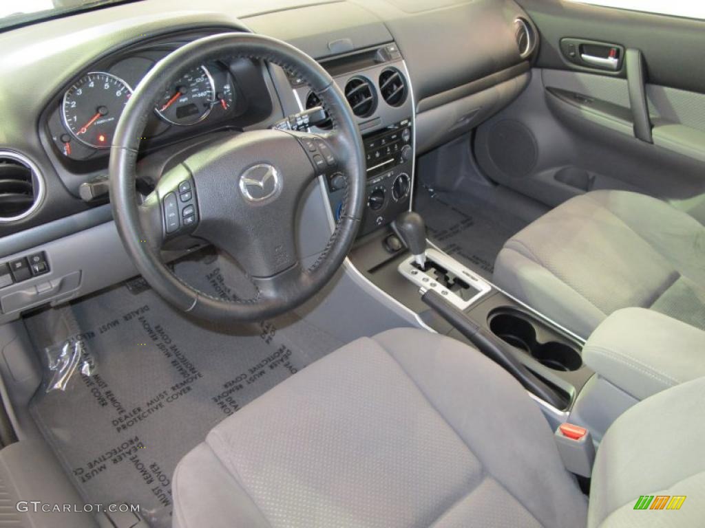 Gray Interior 2008 Mazda MAZDA6 i Touring Hatchback Photo #38934290
