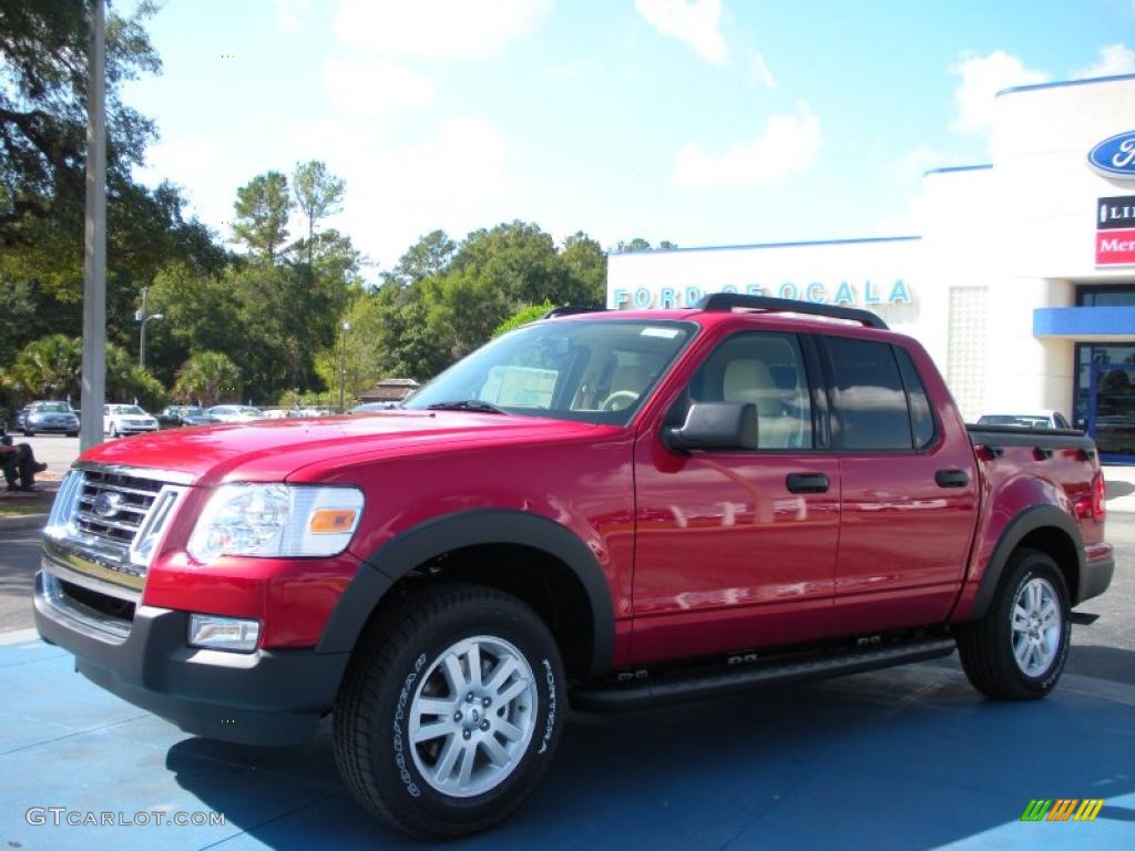 Sangria Red Metallic Ford Explorer Sport Trac