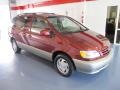 2001 Vintage Red Pearl Toyota Sienna XLE  photo #5