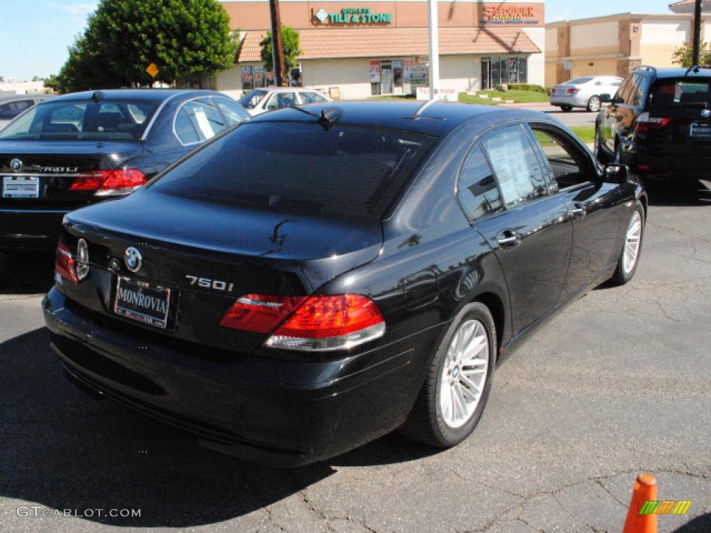 2008 7 Series 750i Sedan - Jet Black / Black photo #8