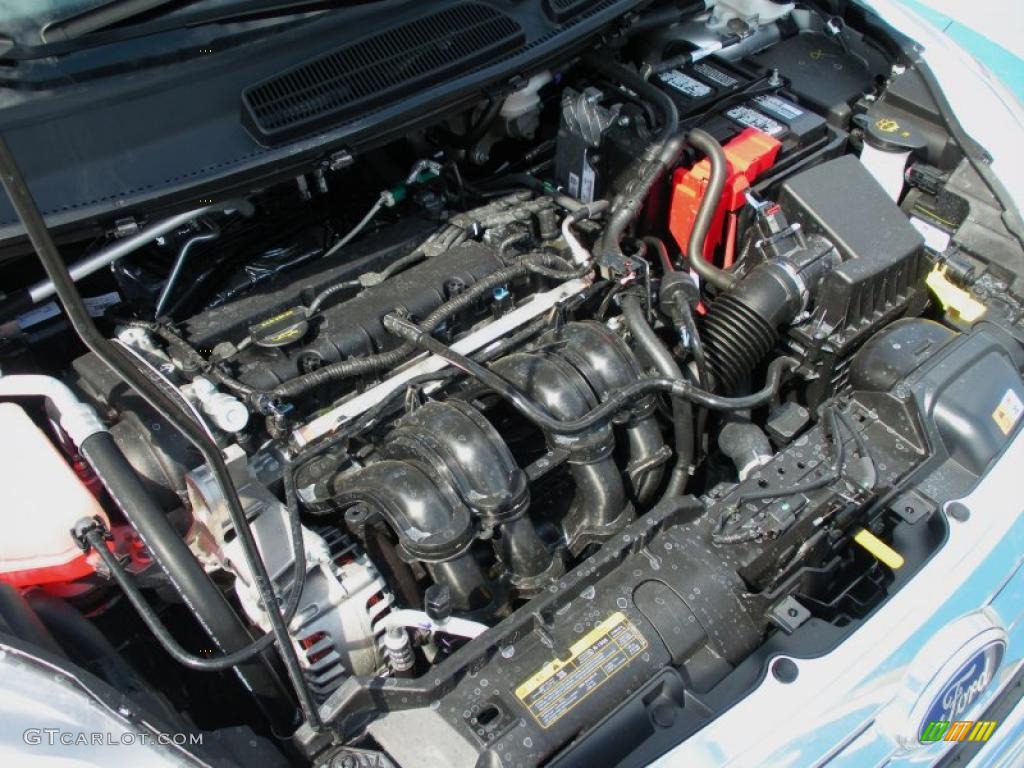 2011 Ford Fiesta SE Sedan 1.6 Liter DOHC 16-Valve Ti-VCT Duratec 4 Cylinder Engine Photo #38935978