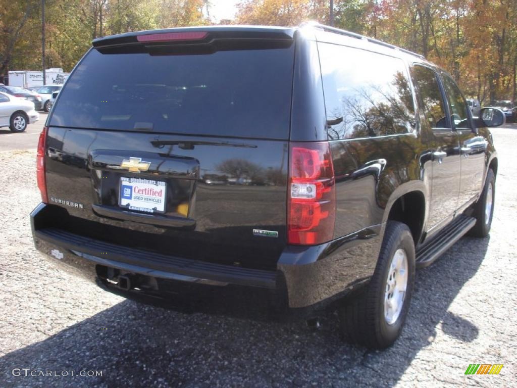 2010 Suburban LS 4x4 - Black / Ebony photo #4