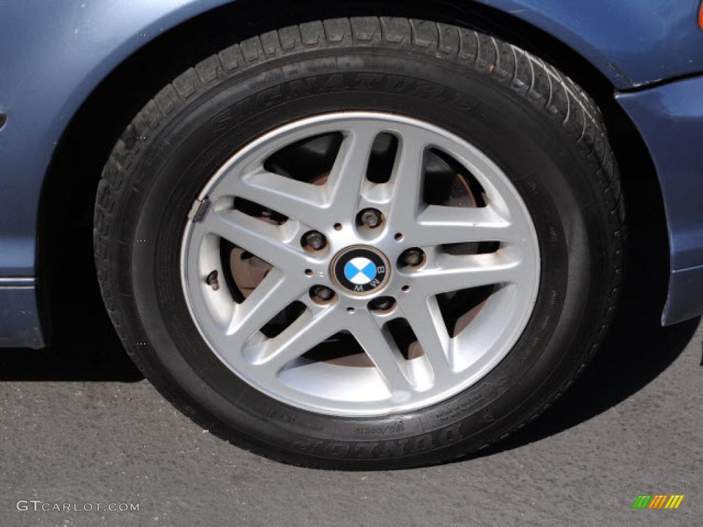 2000 3 Series 323i Sedan - Steel Blue Metallic / Grey photo #2