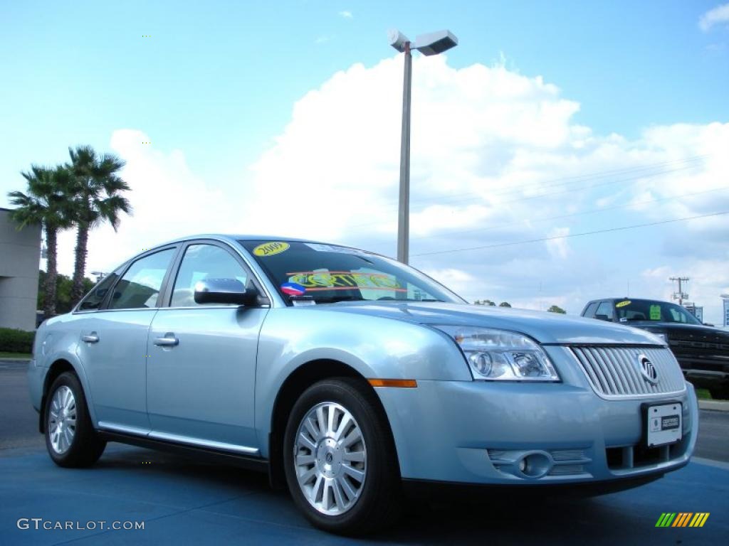 Light Ice Blue Metallic 2009 Mercury Sable Sedan Exterior Photo #38938990