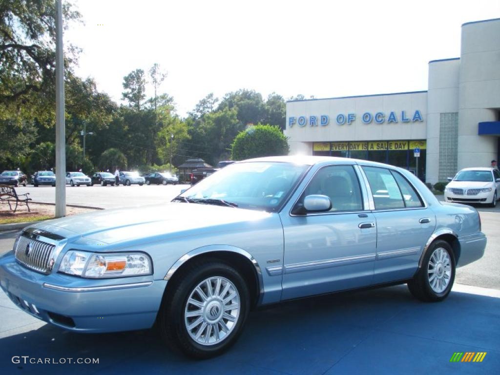 2010 Grand Marquis LS Ultimate Edition - Light Ice Blue Metallic / Medium Light Stone photo #1