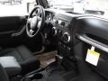 Black 2011 Jeep Wrangler Sahara 4x4 Dashboard
