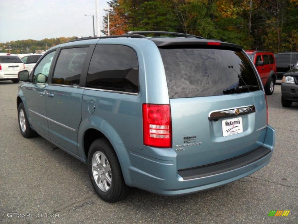 2010 Town & Country Touring - Clearwater Blue Pearl / Dark Slate Gray/Light Shale photo #2