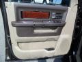 Light Pebble Beige/Bark Brown 2011 Dodge Ram 3500 HD Laramie Crew Cab 4x4 Dually Door Panel