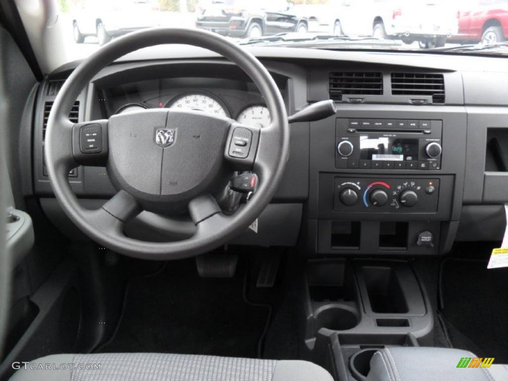 2011 Dodge Dakota Big Horn Crew Cab Dark Slate Gray/Medium Slate Gray Dashboard Photo #38942870