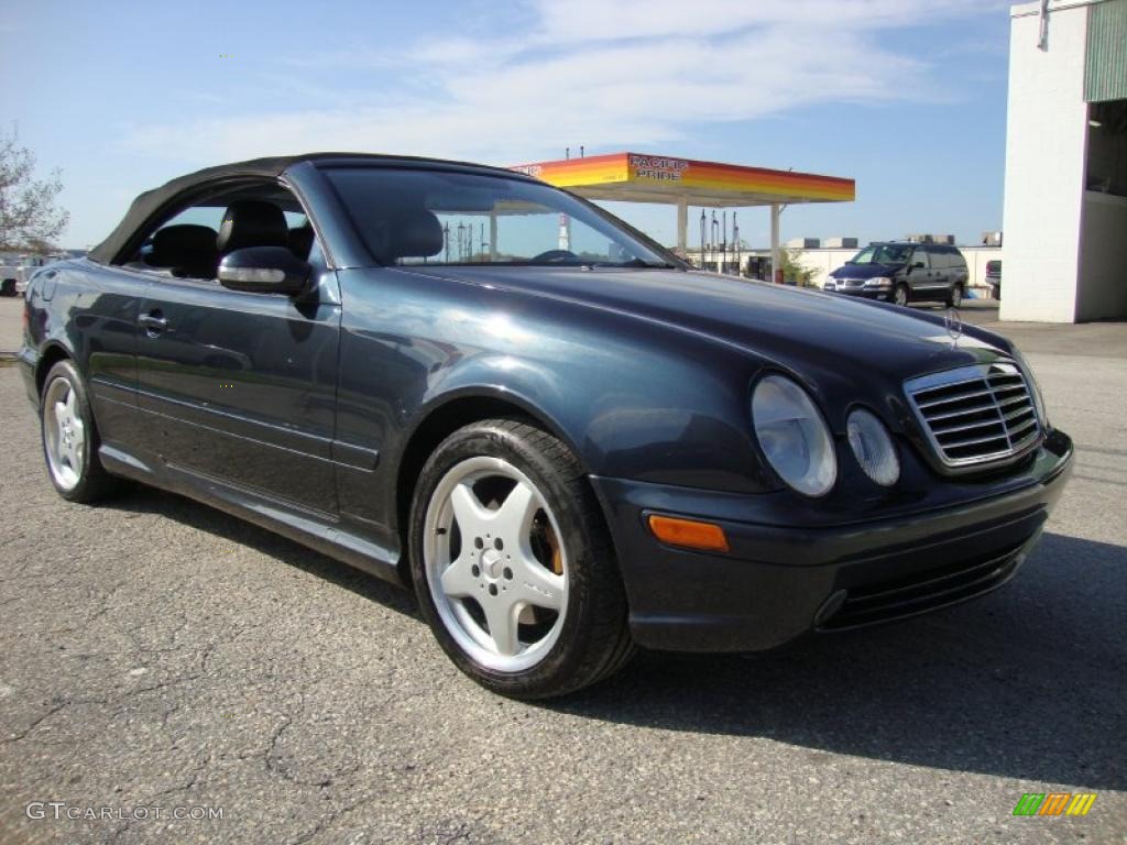 2000 CLK 430 Cabriolet - Black Opal Metallic / Charcoal photo #5