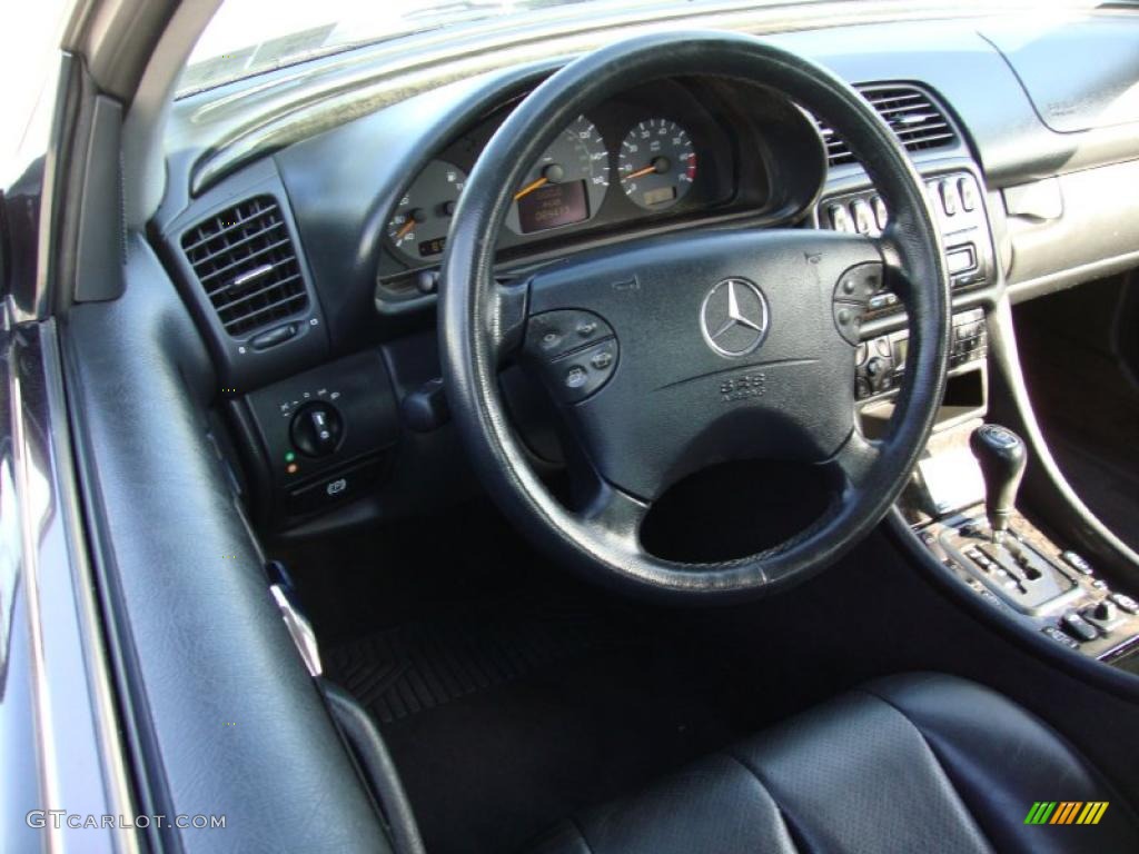 Charcoal Interior 2000 Mercedes-Benz CLK 430 Cabriolet Photo #38943014