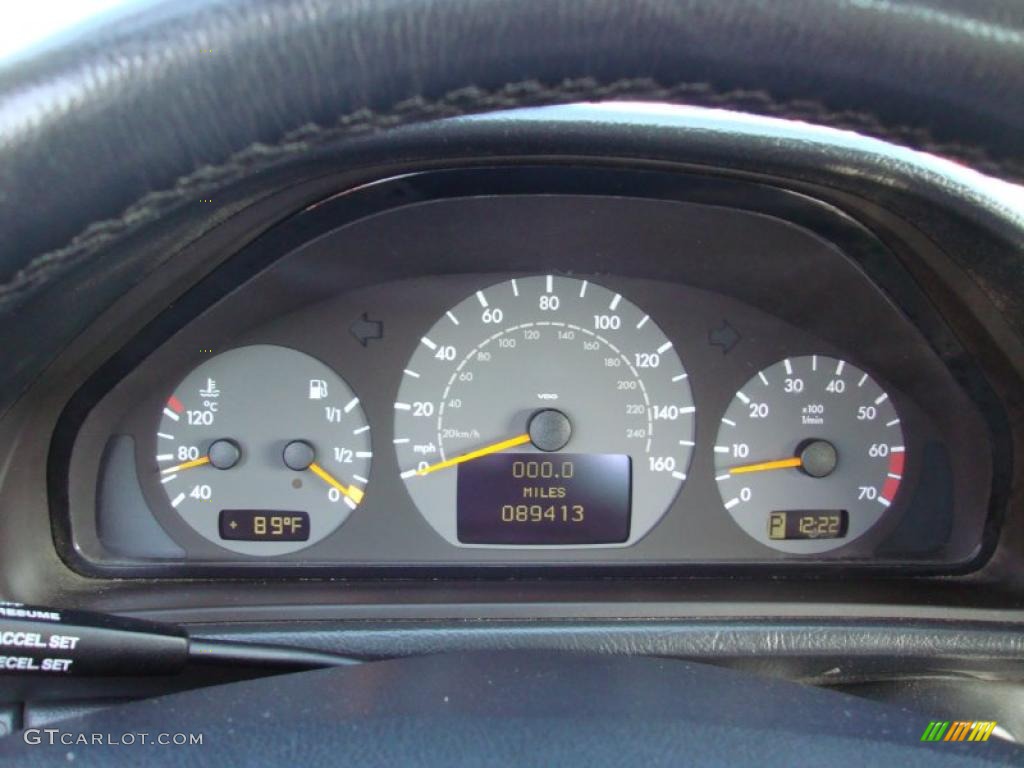 2000 CLK 430 Cabriolet - Black Opal Metallic / Charcoal photo #42