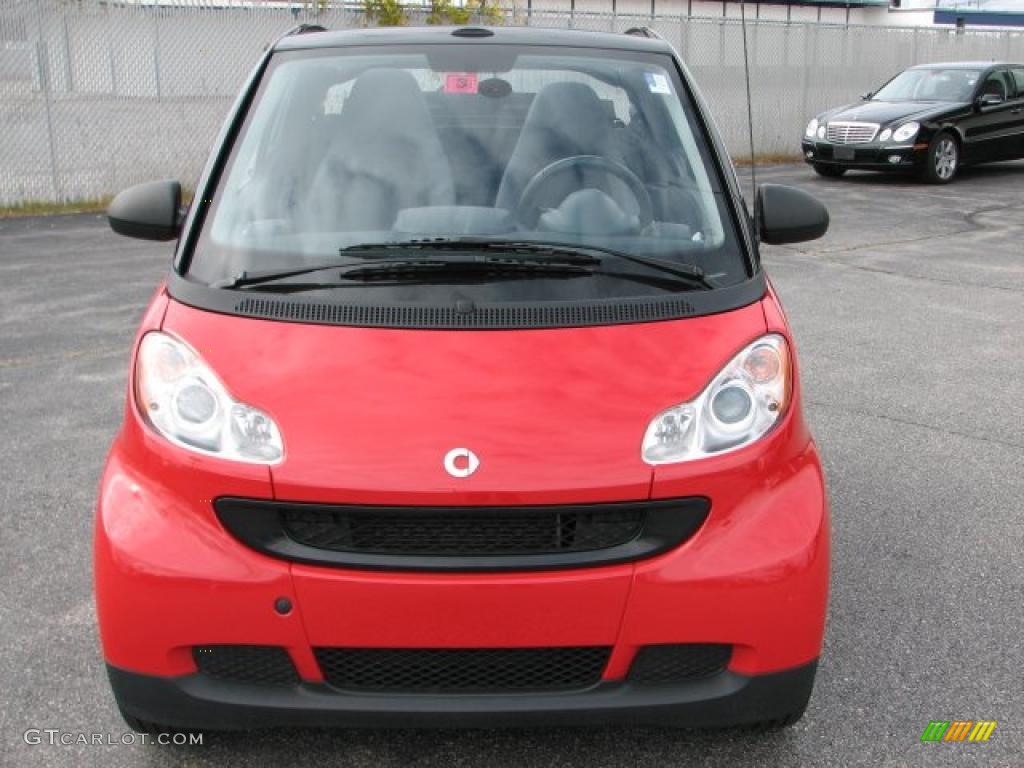 2009 fortwo passion cabriolet - Rally Red / Design Black photo #3