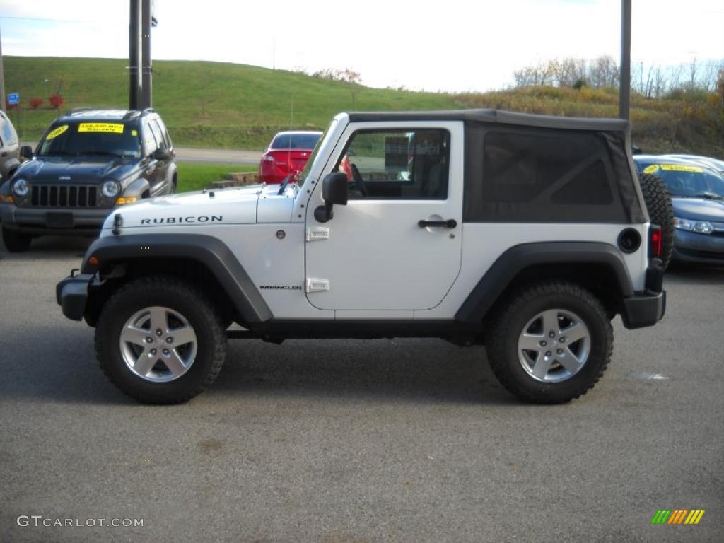 Stone White 2008 Jeep Wrangler Rubicon 4x4 Exterior Photo #38947354