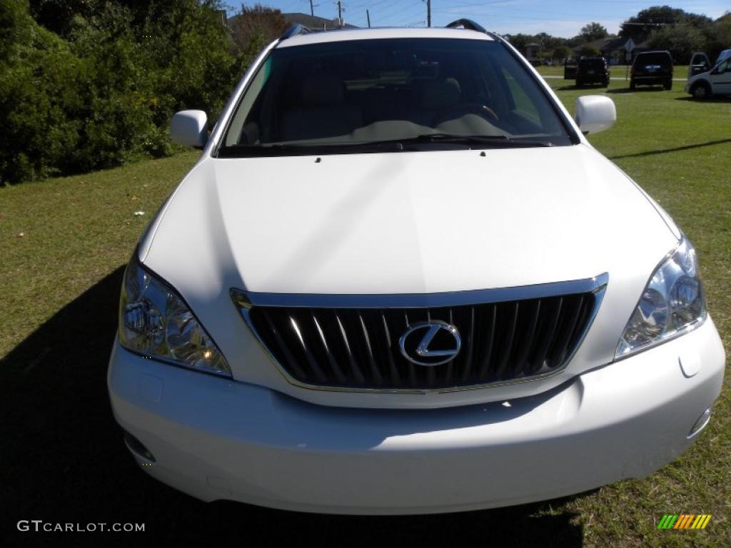 2009 RX 350 AWD - Crystal White Mica / Parchment photo #16