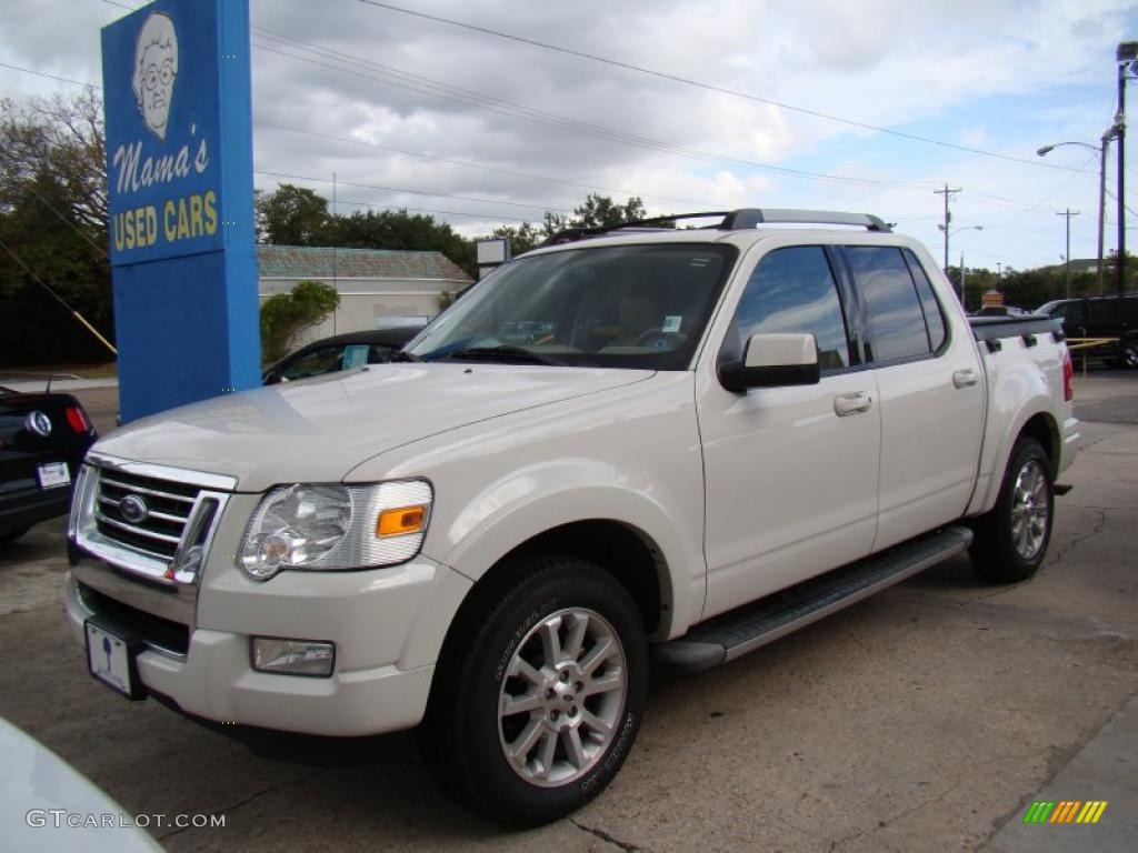 2008 Explorer Sport Trac Limited - White Suede / Camel photo #4