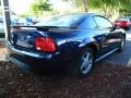 2002 True Blue Metallic Ford Mustang V6 Coupe  photo #2