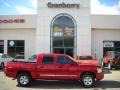 2008 Inferno Red Crystal Pearl Dodge Dakota Laramie Crew Cab 4x4  photo #1