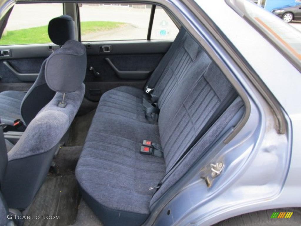 Blue Interior 1989 Honda Accord DX Sedan Photo #38949946