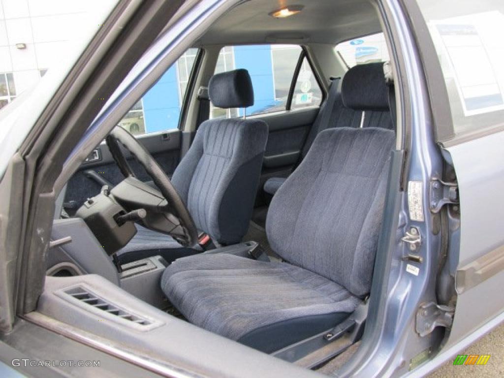 Blue Interior 1989 Honda Accord DX Sedan Photo #38949978