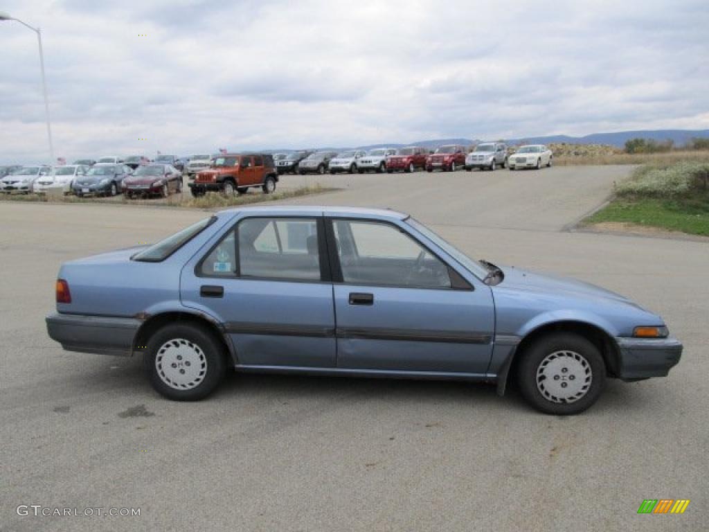 1989 Accord DX Sedan - Light Blue Metallic / Blue photo #12