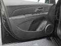 Jet Black Leather 2011 Chevrolet Cruze LT Door Panel