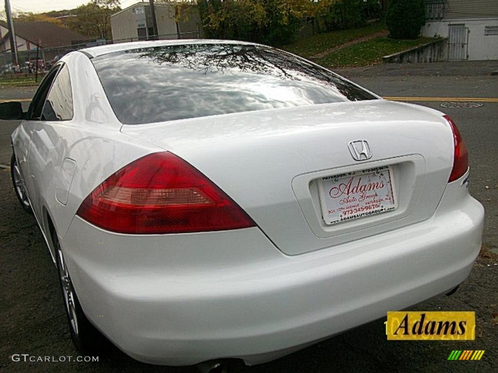 2003 Accord EX V6 Coupe - Taffeta White / Ivory photo #5