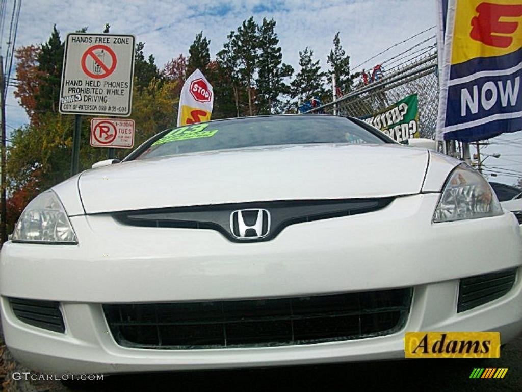 2003 Accord EX V6 Coupe - Taffeta White / Ivory photo #7