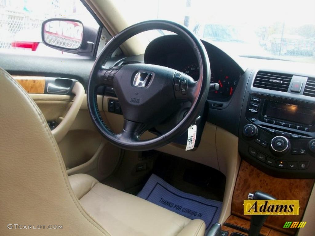 2003 Accord EX V6 Coupe - Taffeta White / Ivory photo #23