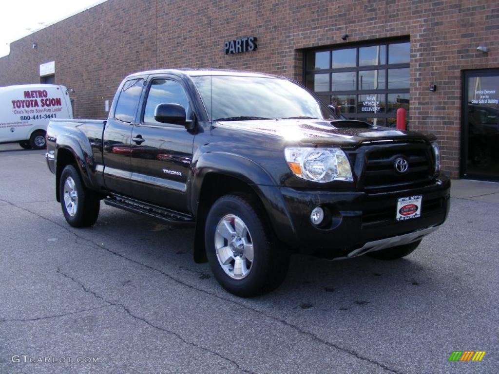 2008 Tacoma V6 TRD Sport Access Cab 4x4 - Black Sand Pearl / Graphite Gray photo #1