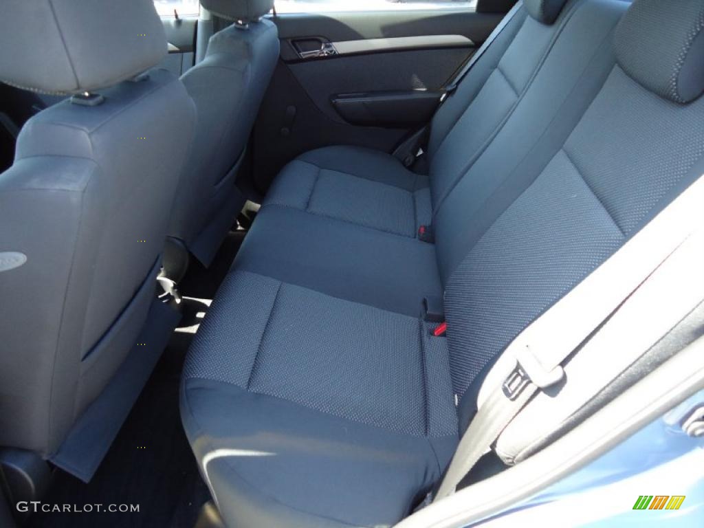 Charcoal Black Interior 2007 Chevrolet Aveo LS Sedan Photo #38953614