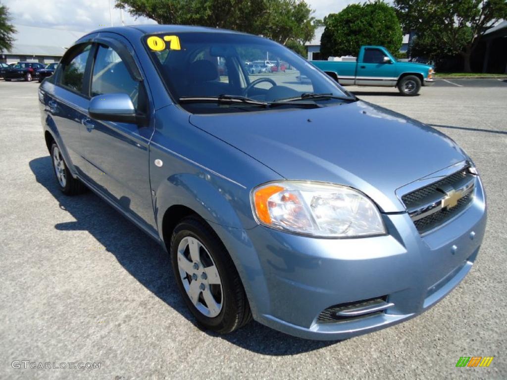 Icelandic Blue 2007 Chevrolet Aveo LS Sedan Exterior Photo #38953734