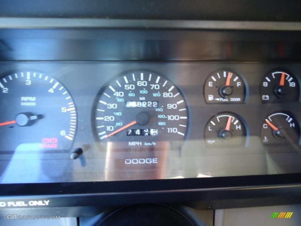 1994 Dodge Dakota Regular Cab Gauges Photo #38955122