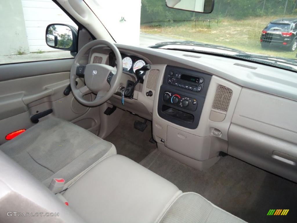 2004 Ram 1500 ST Quad Cab - Atlantic Blue Pearl / Taupe photo #16