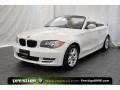 2008 Alpine White BMW 1 Series 128i Convertible  photo #1