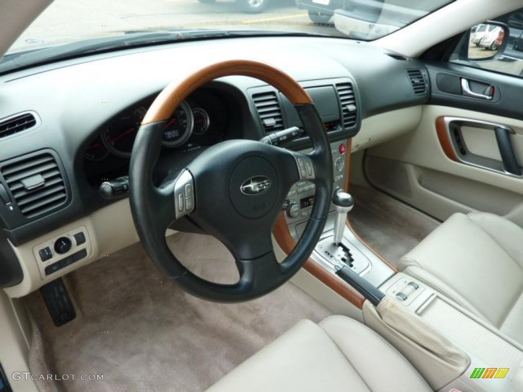 Taupe Interior 2005 Subaru Outback 3.0 R Sedan Photo #38958090