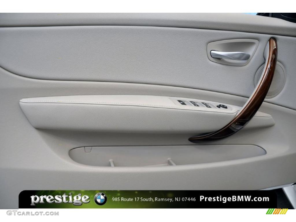 2008 1 Series 128i Convertible - Alpine White / Taupe photo #11