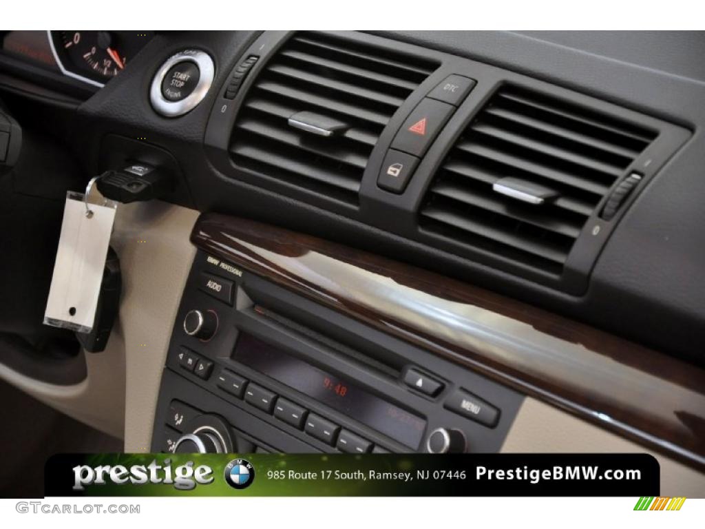 2008 1 Series 128i Convertible - Alpine White / Taupe photo #14