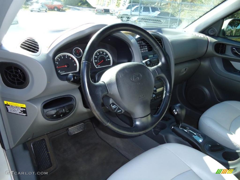 2005 Hyundai Santa Fe LX 3.5 Gray Dashboard Photo #38959250