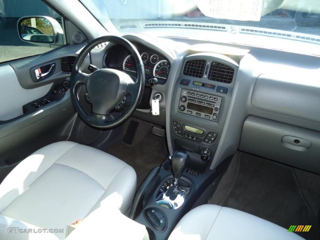 2005 Hyundai Santa Fe LX 3.5 Gray Dashboard Photo #38959442