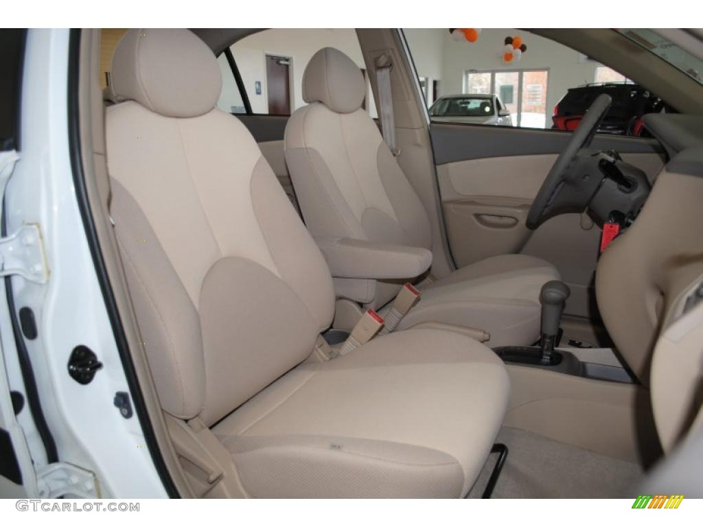 Beige Interior 2006 Kia Rio LX Sedan Photo #38961118