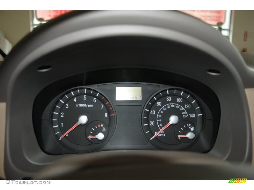 2006 Kia Rio LX Sedan Gauges Photo #38961246