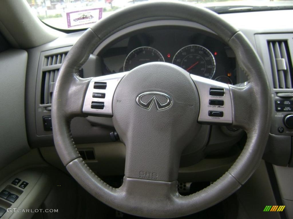 2003 Infiniti FX 35 AWD Willow Steering Wheel Photo #38962010