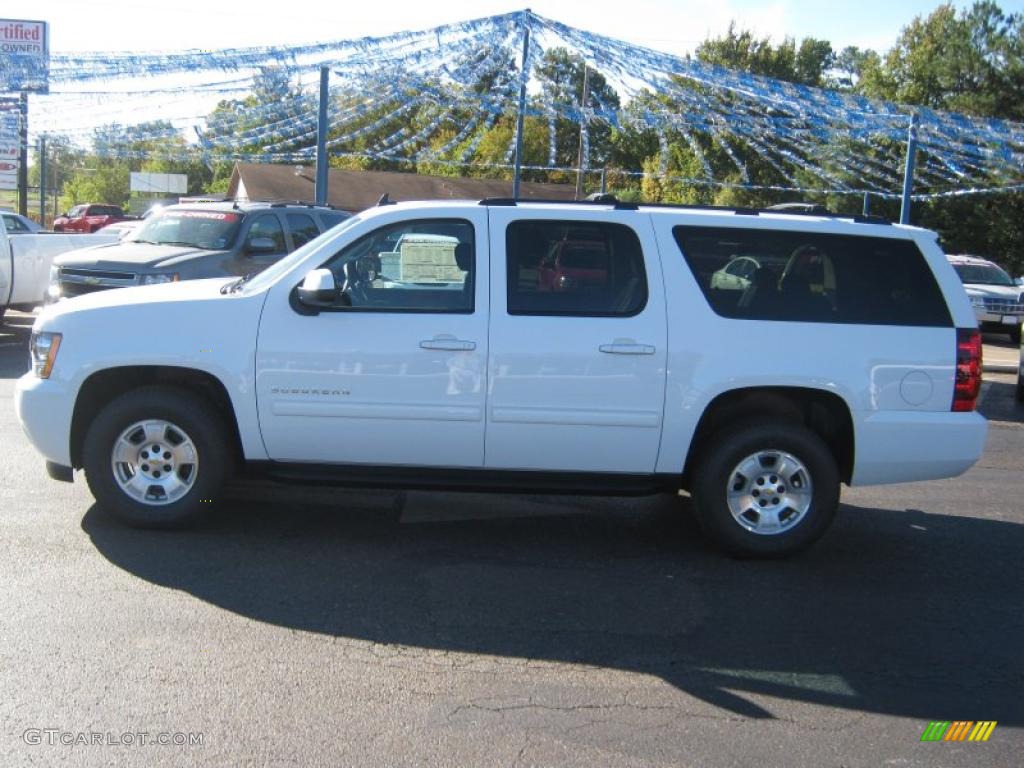 2011 Suburban LS - Summit White / Ebony photo #2