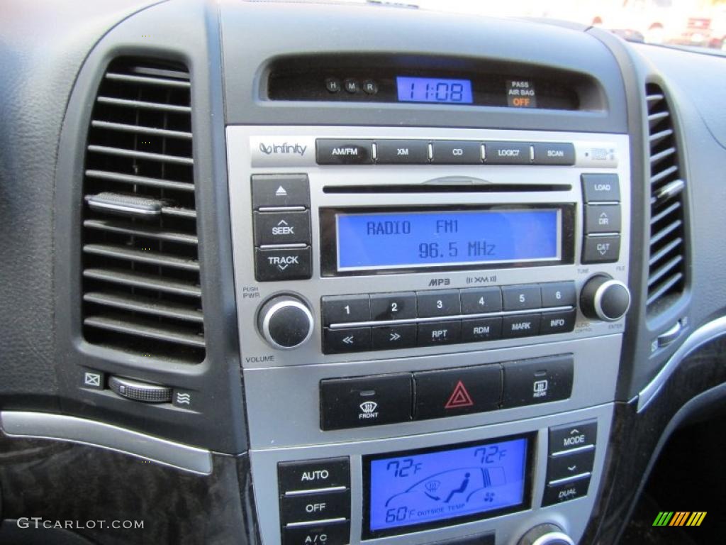 2008 Hyundai Santa Fe Limited 4WD Controls Photo #38964450