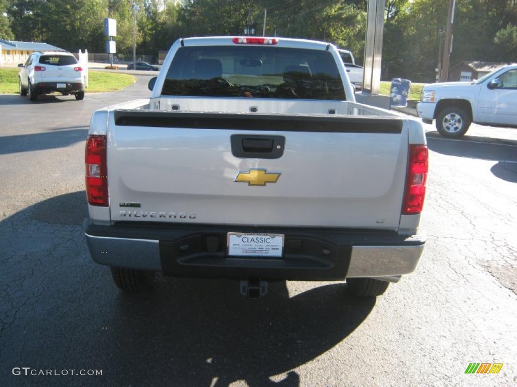 2011 Silverado 1500 LT Extended Cab - Sheer Silver Metallic / Ebony photo #4