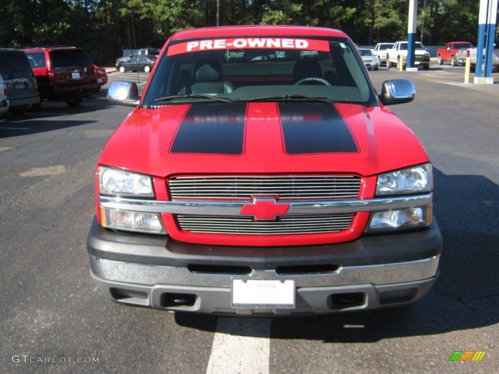 2005 Silverado 1500 Regular Cab - Victory Red / Dark Charcoal photo #8