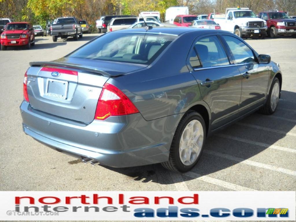 2011 Fusion SE - Steel Blue Metallic / Charcoal Black photo #6